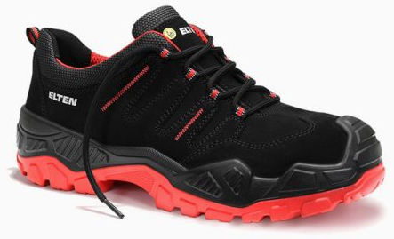 ELTEN-S3-Sicherheitshalbschuh, QUENTIN black-red low, ESD, schwarz-rot