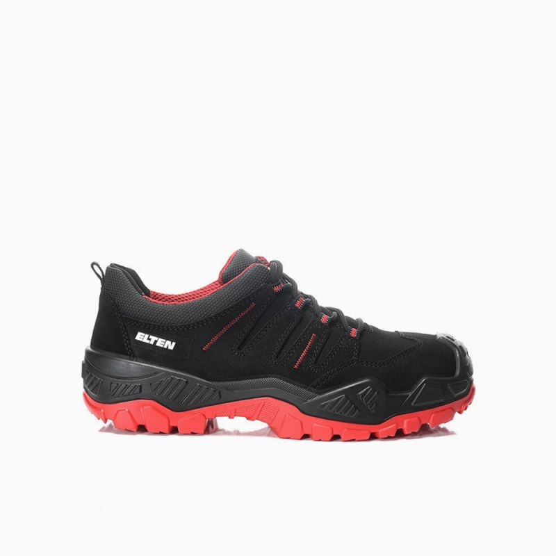 ELTEN-S3-Sicherheitshalbschuh, QUENTIN black-red low, ESD, schwarz-rot