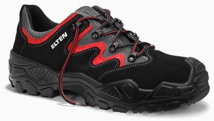 ELTEN-S2-Sicherheitshalbschuh, MICK black-red low, ESD, schwarz-rot