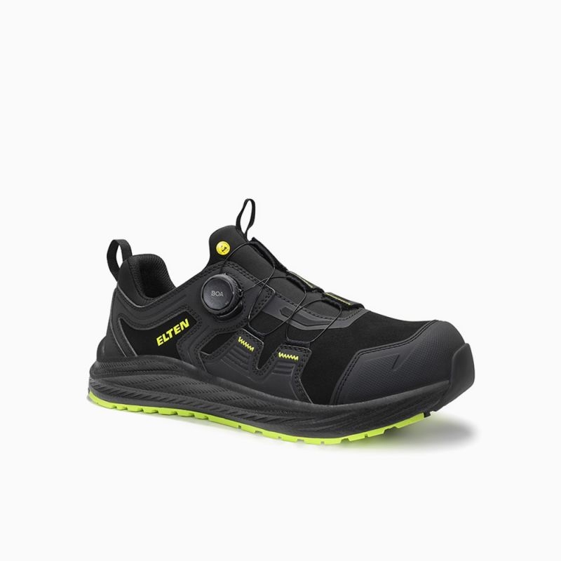 ELTEN Sicherheitshalbschuh, IVAR XXNF BOA® black-lime Low ESD S3S