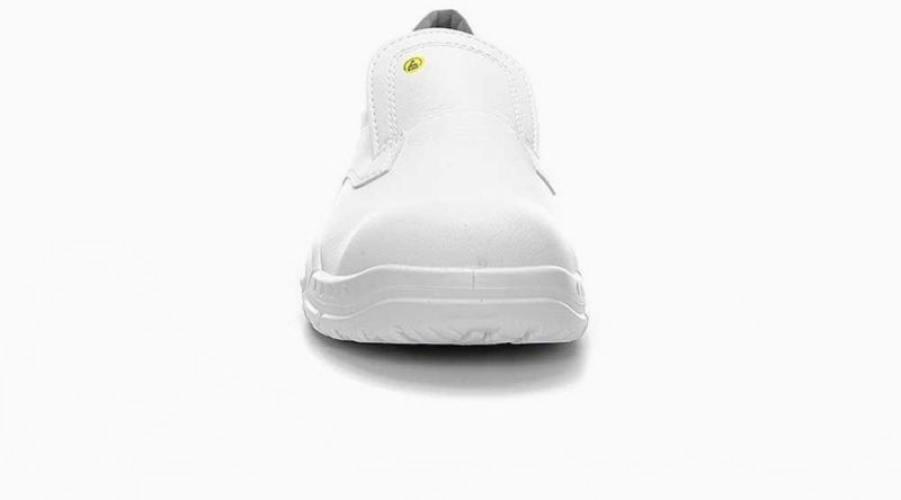 ELTEN-Footwear, S2-Arbeits-Berufs-Sicherheits-Schuhe, Slipper, WHITE SLIPPER LOW ESD, weiß