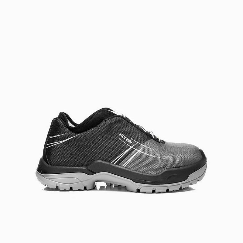 ELTEN-Footwear, S3-Arbeits-Berufs-Sicherheits-Schuhe, Halbschuhe, DIALUTION LOW ESD, schwarz / grau