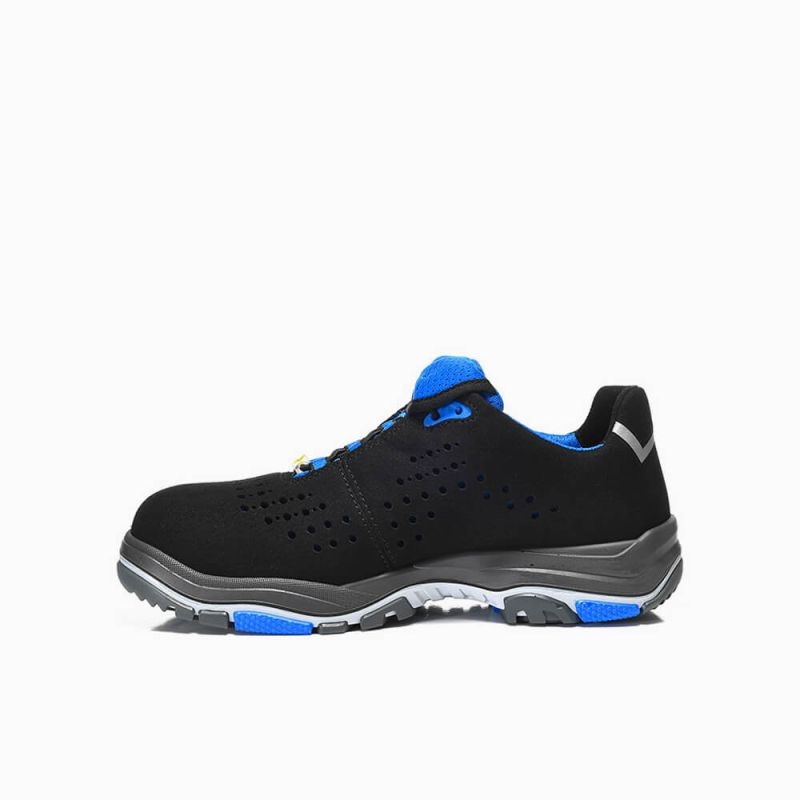 ELTEN-Footwear, S1-ERGO-ACTIVE-Arbeits-Berufs-Sicherheits-Schuhe, Halbschuhe, IMPULSE EA Low, ESD, Fußtyp 1, blau