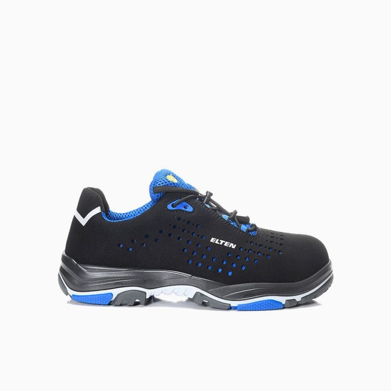 ELTEN-Footwear, S1-ERGO-ACTIVE-Arbeits-Berufs-Sicherheits-Schuhe, Halbschuhe, IMPULSE EA Low, ESD, Fußtyp 2, blau