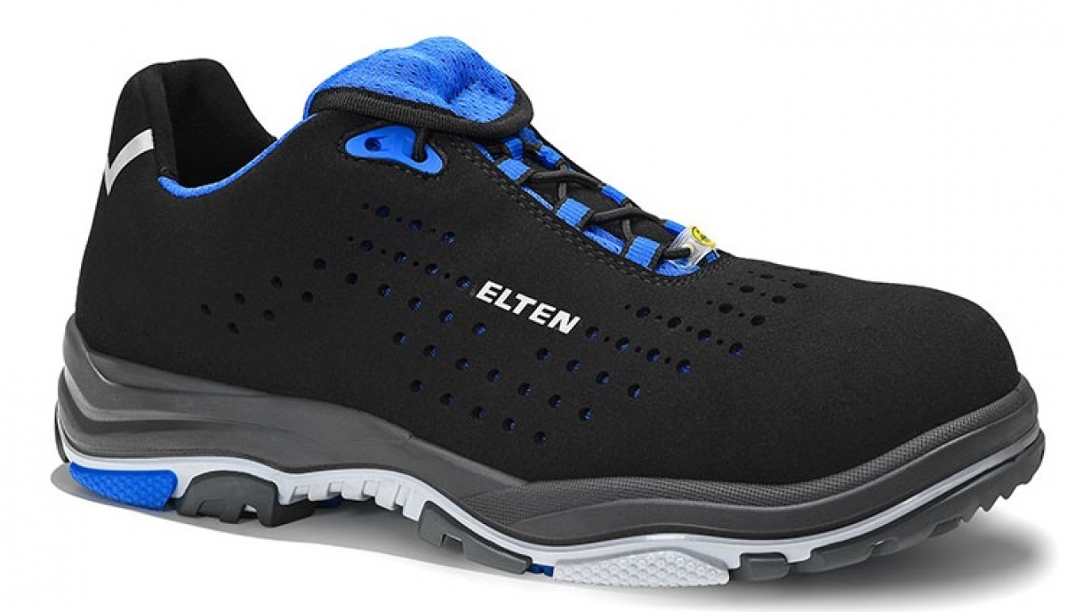 ELTEN-Footwear, S1-ERGO-ACTIVE-Arbeits-Berufs-Sicherheits-Schuhe, Halbschuhe, IMPULSE EA Low, ESD, Futyp 3, blau