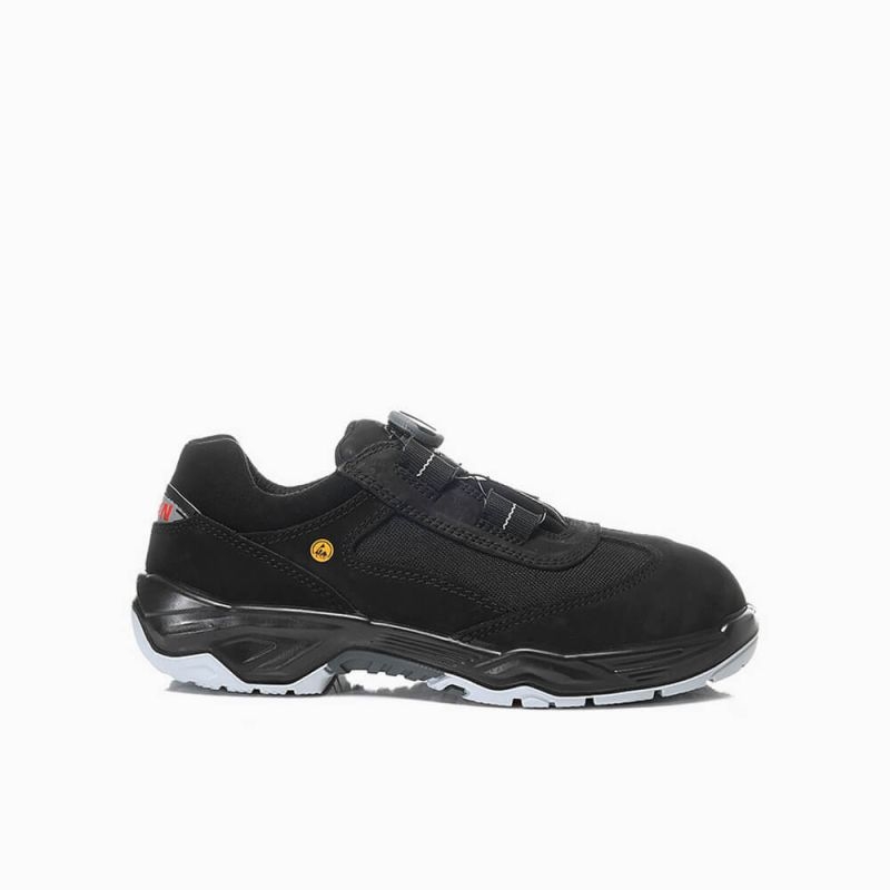 ELTEN-Footwear, S3-Arbeits-Berufs-Sicherheits-Schuhe, Halbschuhe, DUSTIN BOA LOW ESD, schwarz