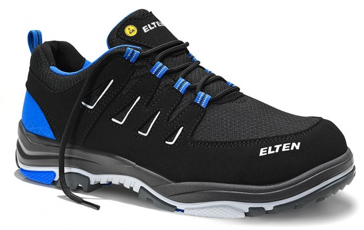 ELTEN-Footwear, S1P-ERGO-ACTIVE-Arbeits-Berufs-Sicherheits-Schuhe, Halbschuhe, WILLIAM Low, ESD, Futyp 1, blau