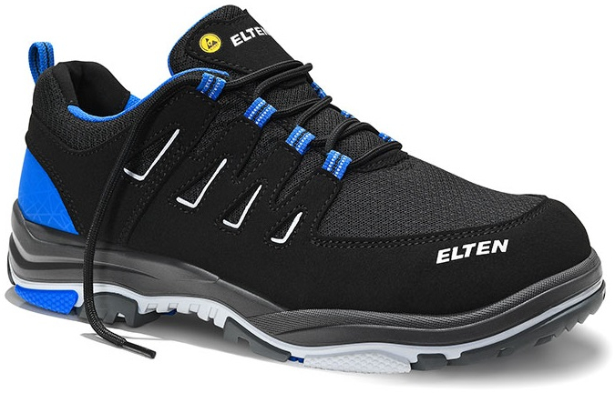 ELTEN-Footwear, S1P-ERGO-ACTIVE-Arbeits-Berufs-Sicherheits-Schuhe, Halbschuhe, WILLIAM Low, ESD, Fußtyp 2, blau