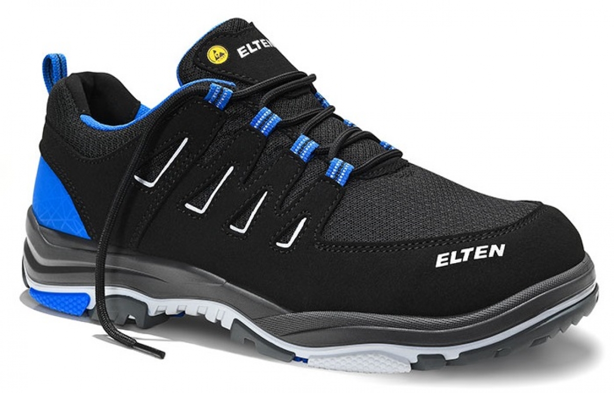 ELTEN-Footwear, S1P-ERGO-ACTIVE-Arbeits-Berufs-Sicherheits-Schuhe, Halbschuhe, WILLIAM Low, ESD, Futyp 3, blau