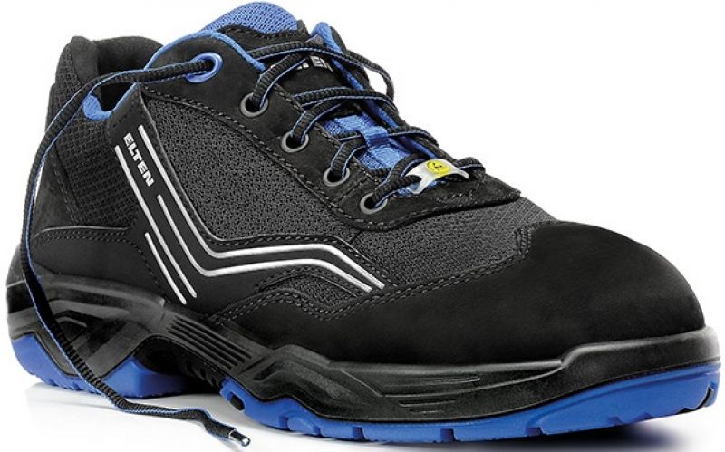 ELTEN-Footwear, S1-Arbeits-Berufs-Sicherheits-Schuhe, Halbschuhe, AMBITION BLUE LOW, ESD, blau