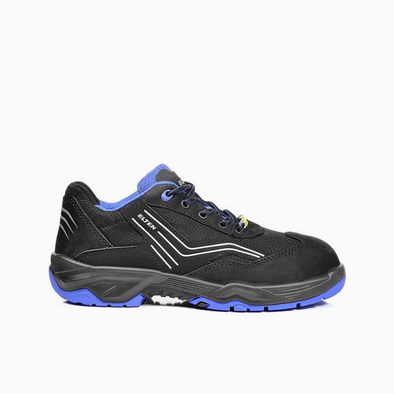 ELTEN-Footwear, S1-Arbeits-Berufs-Sicherheits-Schuhe, Halbschuhe, AMBITION BLUE LOW, ESD, blau