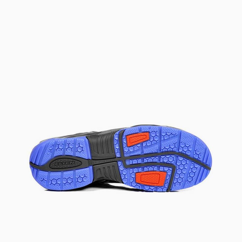 ELTEN-Footwear, S1-Arbeits-Berufs-Sicherheits-Schuhe, Halbschuhe, AMBITION BLUE LOW, ESD, blau