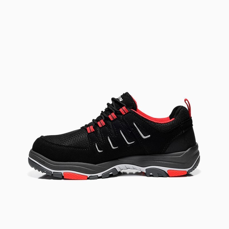 ELTEN-Footwear, S1P-ERGO-ACTIVE-Arbeits-Berufs-Sicherheits-Schuhe, Halbschuhe, WILLIAM Low, ESD, Fußtyp 1, red