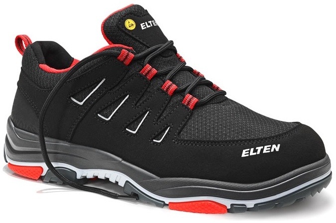 ELTEN-Footwear, S1P-ERGO-ACTIVE-Arbeits-Berufs-Sicherheits-Schuhe, Halbschuhe, WILLIAM Low, ESD, Futyp 2, red