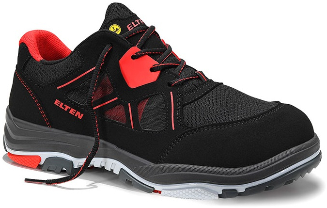 ELTEN-Footwear, S1P-ERGO-ACTIVE-Arbeits-Berufs-Sicherheits-Schuhe, Halbschuhe, ANTHONY Low, ESD, Fußtyp 2, rot