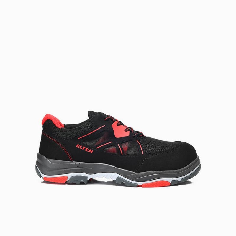 ELTEN-Footwear, S1P-ERGO-ACTIVE-Arbeits-Berufs-Sicherheits-Schuhe, Halbschuhe, ANTHONY Low, ESD, Fußtyp 2, rot