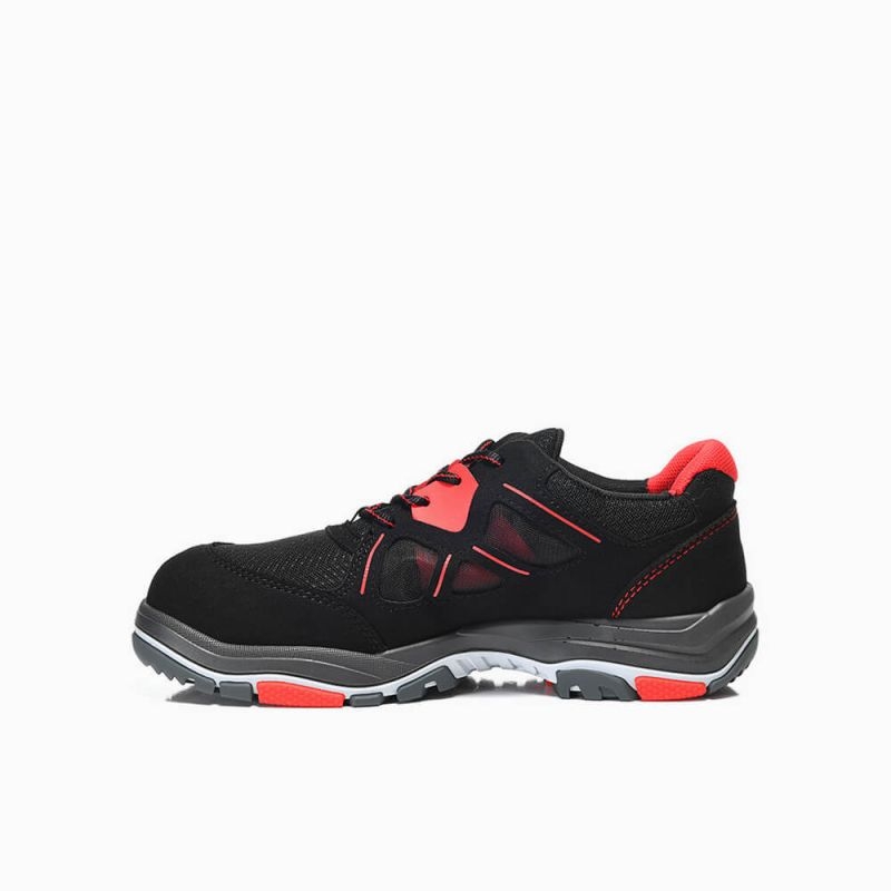 ELTEN-Footwear, S1P-ERGO-ACTIVE-Arbeits-Berufs-Sicherheits-Schuhe, Halbschuhe, ANTHONY Low, ESD, Fußtyp 2, rot