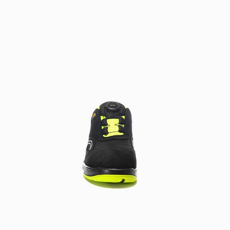 ELTEN-Footwear, S2-Arbeits-Berufs-Sicherheits-Schuhe, Halbschuhe, AMBITION BOA LOW, ESD, schwarz/gelb
