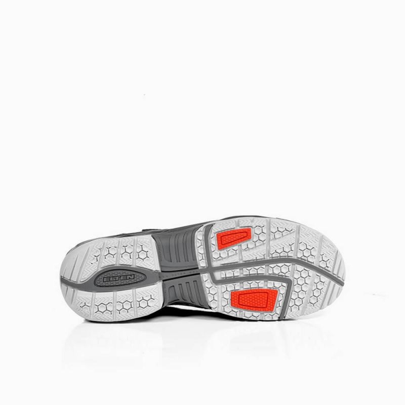ELTEN-Footwear, S1-Arbeits-Berufs-Sicherheits-Schuhe, Halbschuhe, RUSHER LOW, ESD, schwarz/grau