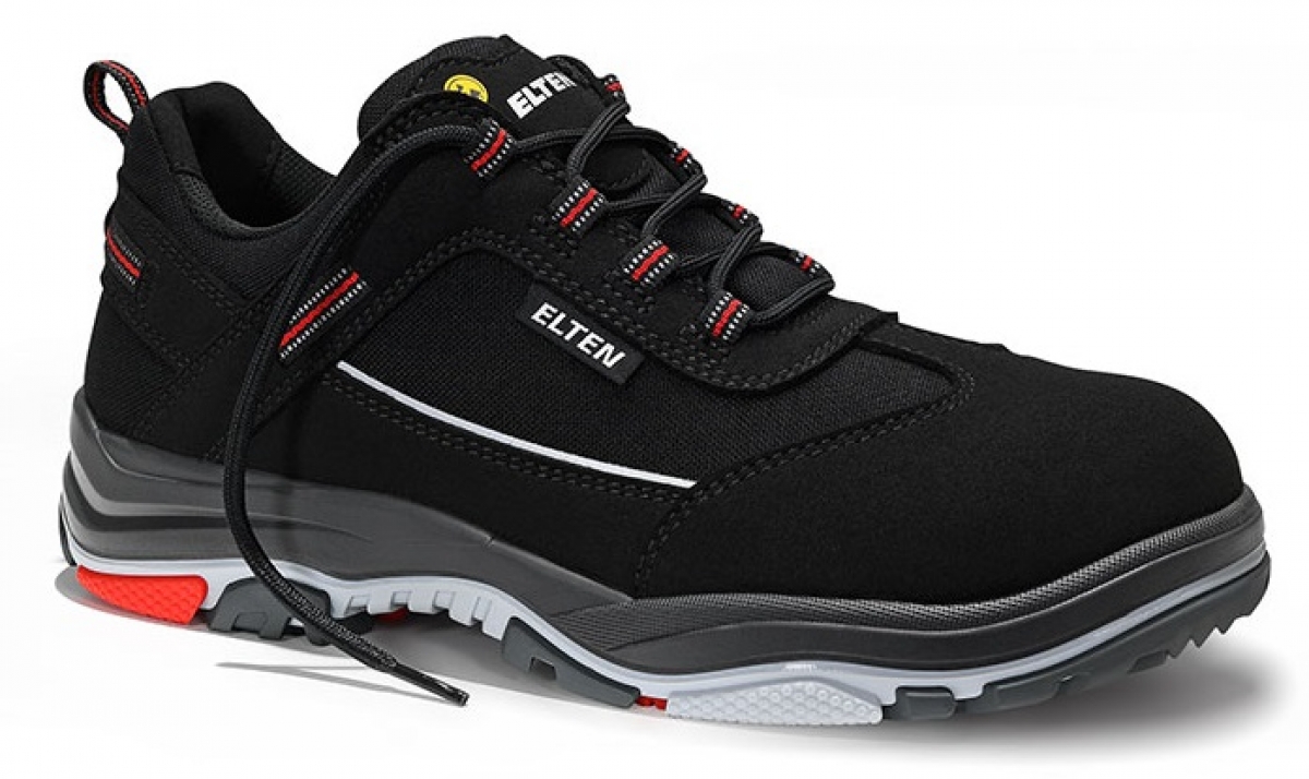 ELTEN-Footwear, S3-ERGO-ACTIVE-Arbeits-Berufs-Sicherheits-Schuhe, Halbschuhe, MATTHEW TPU Low, ESD, Futyp 1, schwarz