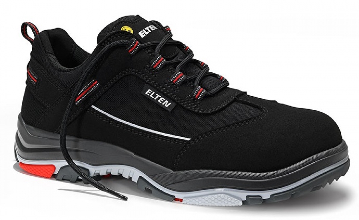 ELTEN-Footwear, S3-ERGO-ACTIVE-Arbeits-Berufs-Sicherheits-Schuhe, Halbschuhe, MATTHEW TPU Low, ESD, Futyp 2, schwarz