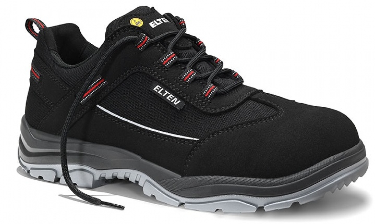 ELTEN-Footwear, S3-ERGO-ACTIVE-Arbeits-Berufs-Sicherheits-Schuhe, Halbschuhe, MATTHEW Low , ESD, Futyp 2, schwarz