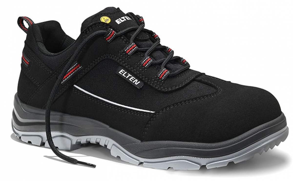 ELTEN-Footwear, S3-ERGO-ACTIVE-Arbeits-Berufs-Sicherheits-Schuhe, Halbschuhe, MATTHEW Low , ESD, Futyp 3, schwarz