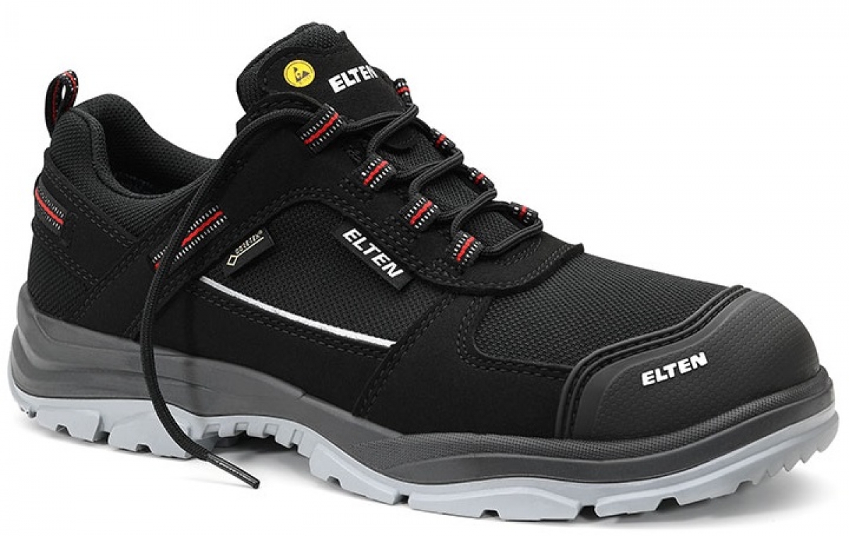 ELTEN-Footwear, S3-ERGO-ACTIVE-Arbeits-Berufs-Sicherheits-Schuhe, Halbschuhe, MATTHEW Pro GTX Low , ESD, Futyp 1, schwarz