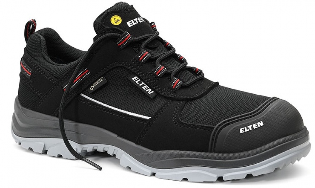 ELTEN-Footwear, S3-ERGO-ACTIVE-Arbeits-Berufs-Sicherheits-Schuhe, Halbschuhe, MATTHEW Pro GTX Low , ESD, Futyp 3, schwarz