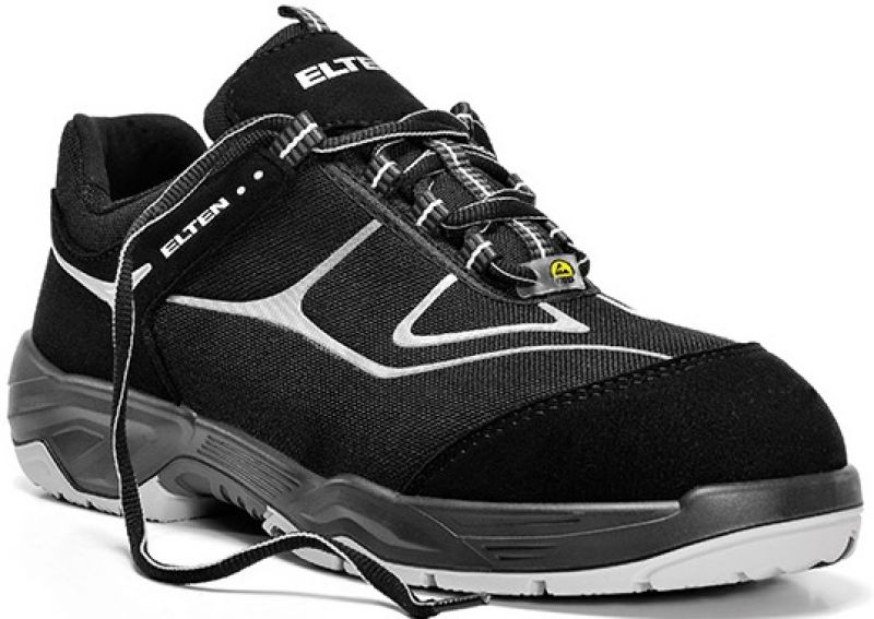 ELTEN-Footwear, S3-Arbeits-Berufs-Sicherheits-Schuhe, Halbschuhe, HORIZON LOW, ESD, schwarz/grau