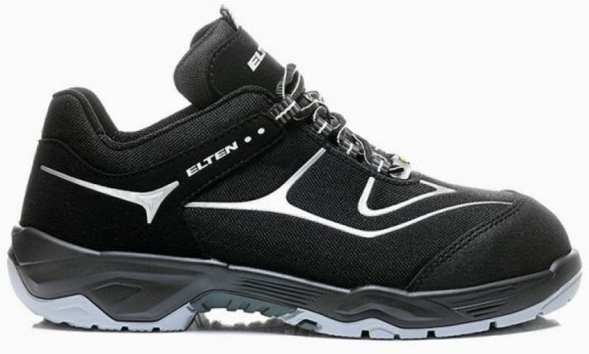 ELTEN-Footwear, S3-Arbeits-Berufs-Sicherheits-Schuhe, Halbschuhe, HORIZON LOW, ESD, schwarz/grau