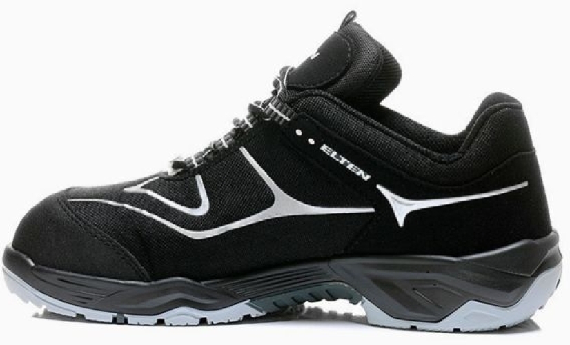 ELTEN-Footwear, S3-Arbeits-Berufs-Sicherheits-Schuhe, Halbschuhe, HORIZON LOW, ESD, schwarz/grau
