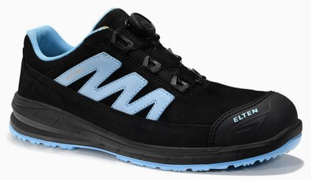 ELTEN-S3-Sicherheitshalbschuhe, MARTEN XXSports Pro Boa, black-blue Low ESD, schwarz/blau