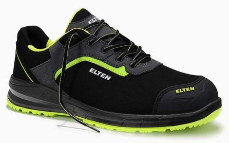 ELTEN-S3-Sicherheitshalbschuhe, LOAN XXSports Pro black-lime Low ESD, schwarz/lime