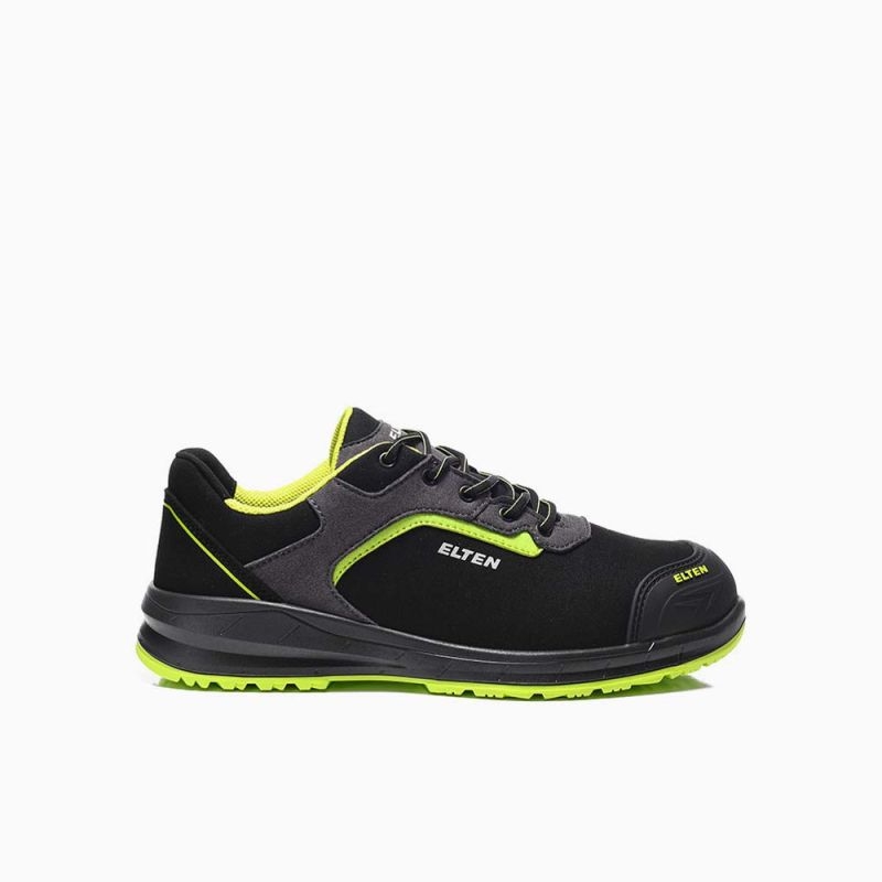 ELTEN-S3-Sicherheitshalbschuhe, LOAN XXSports Pro black-lime Low ESD, schwarz/lime
