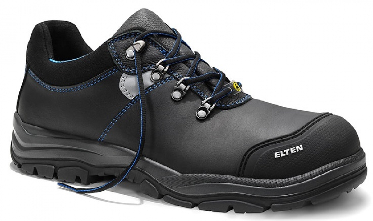 ELTEN-Footwear, S3-ERGO-ACTIVE-Arbeits-Berufs-Sicherheits-Schuhe, Halbschuhe, MASON Pro Rubber Low, ESD, Futyp 2, schwarz