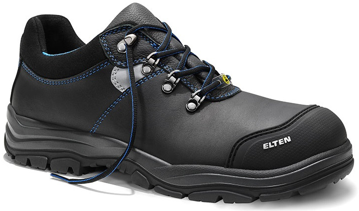 ELTEN-Footwear, S3-ERGO-ACTIVE-Arbeits-Berufs-Sicherheits-Schuhe, Halbschuhe, MASON Pro Rubber Low, ESD, Fußtyp 2, schwarz