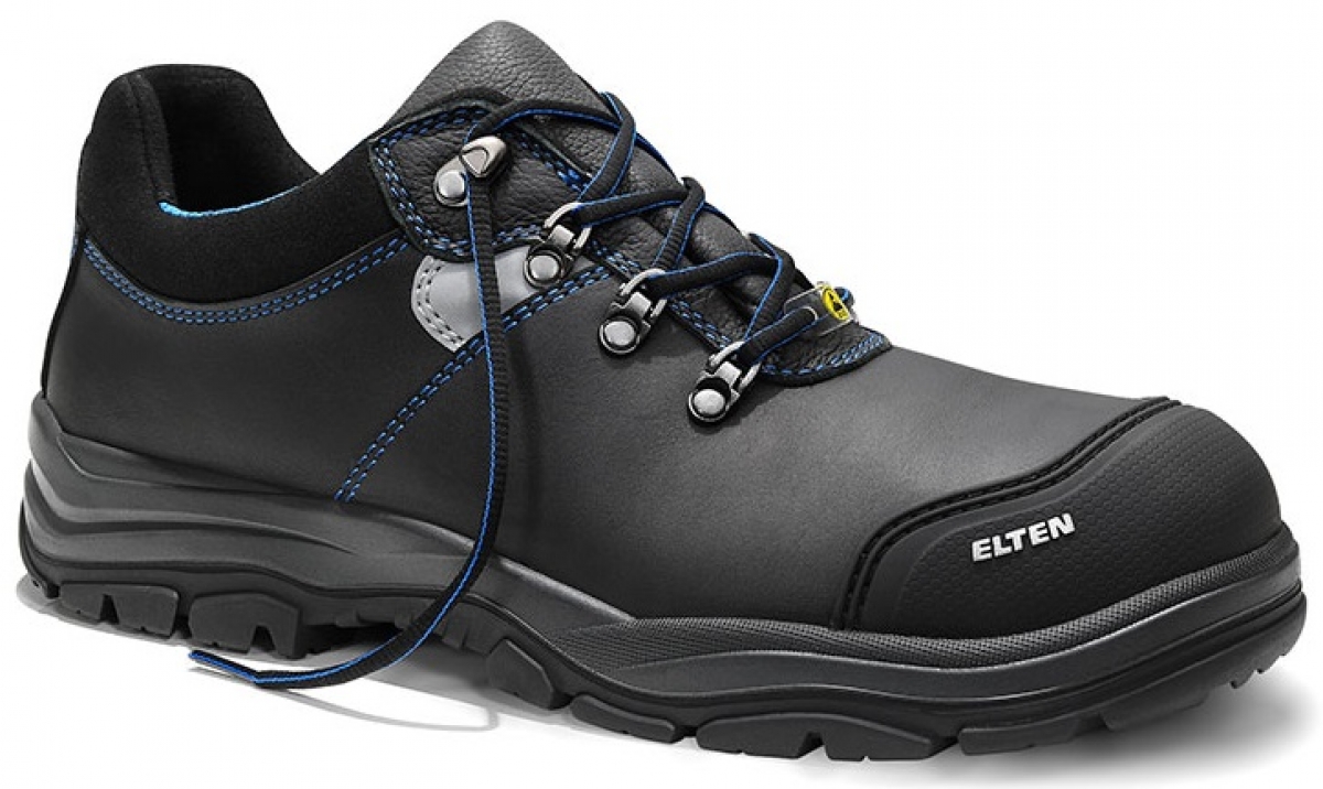 ELTEN-Footwear, S3-ERGO-ACTIVE-Arbeits-Berufs-Sicherheits-Schuhe, Halbschuhe, MASON Pro Rubber Low, ESD, Futyp 3, schwarz