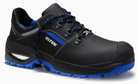 ELTEN-S3-Sicherheitshalbschuhe, LEONARDO XXSG, black-blue Low ESD, schwarz/blau