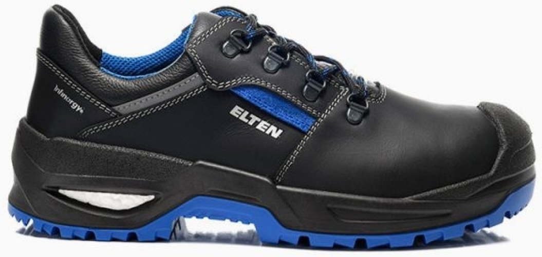 ELTEN-S3-Sicherheitshalbschuhe, LEONARDO XXSG, black-blue Low ESD, schwarz/blau