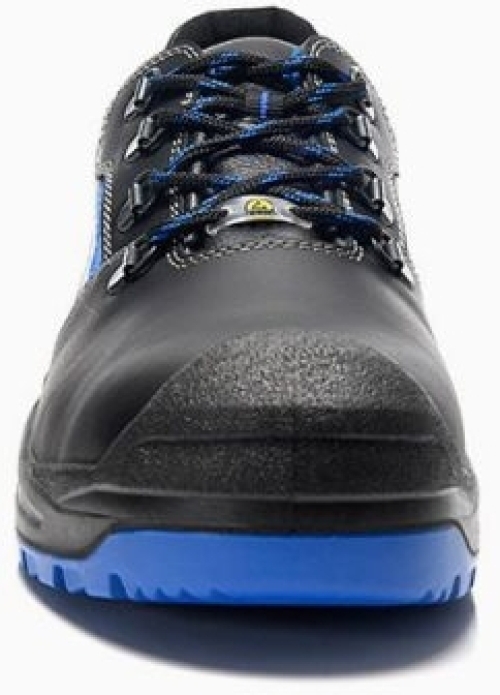 ELTEN-S3-Sicherheitshalbschuhe, LEONARDO XXSG, black-blue Low ESD, schwarz/blau