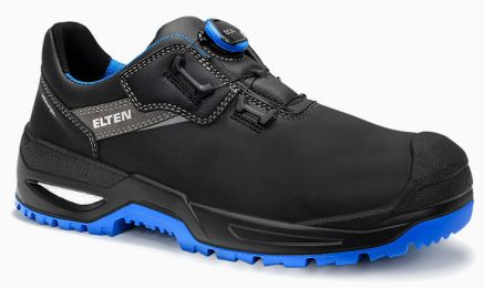 ELTEN-S3-Sicherheitshalbschuh, STEFANO XXSG BOA black-blue low, ESD, schwarz-blau