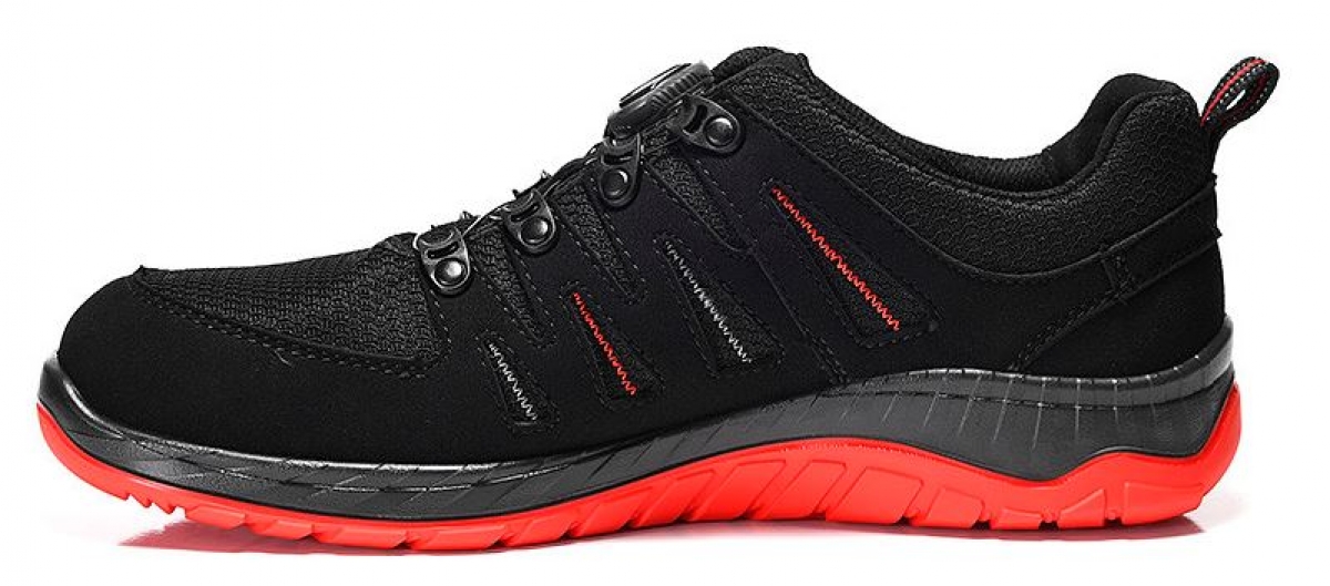 ELTEN-Footwear, S3-Sicherheitsschuhe MADDOX BOA black-red Low ESD S3, schwarz/rot