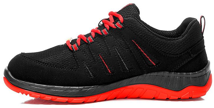 ELTEN-Footwear, S3-Arbeits-Berufs-Sicherheits-Schuhe, Halbschuhe, MADDOX W Low, ESD, schwarz-rot