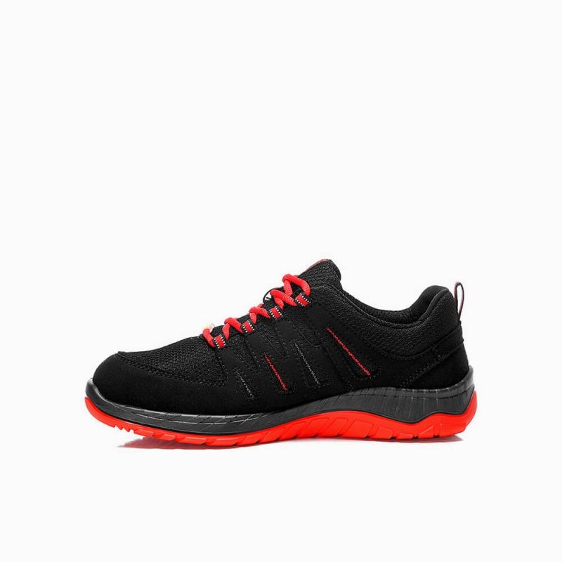ELTEN-Footwear, S3-Arbeits-Berufs-Sicherheits-Schuhe, Halbschuhe, MADDOX W Low, ESD, schwarz-rot