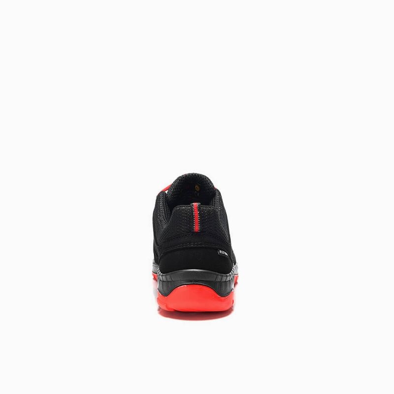 ELTEN-Footwear, S3-Arbeits-Berufs-Sicherheits-Schuhe, Halbschuhe, MADDOX W Low, ESD, schwarz-rot