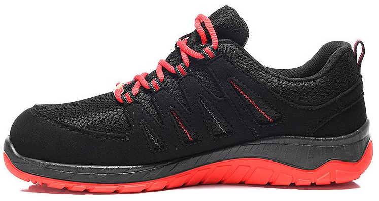 ELTEN-Footwear, S3-Arbeits-Berufs-Sicherheits-Schuhe, Halbschuhe, MADDOX GTX W Low, ESD, CI schwarz-rot