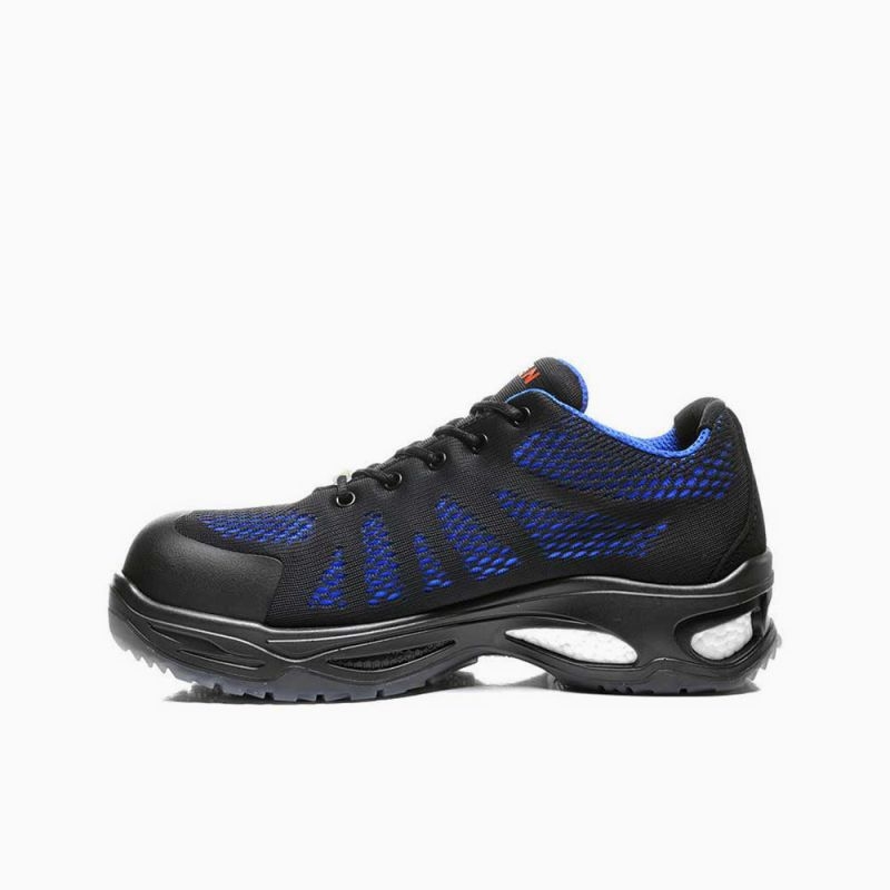 ELTEN-Footwear, S1-Arbeits-Berufs-Sicherheits-Schuhe, Halbschuhe, LOGAN BLUE LOW ESD, schwarz/blau