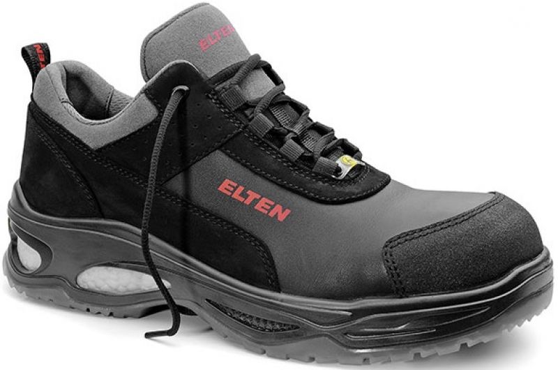 ELTEN-Footwear, S3-Arbeits-Berufs-Sicherheits-Schuhe, MILES LOW ESD, schwarz/grau