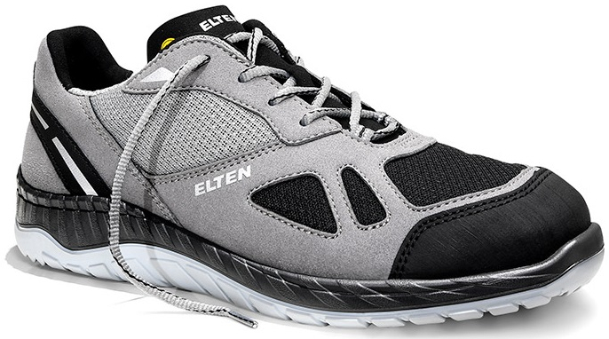 ELTEN-Footwear, S1P-Arbeits-Berufs-Sicherheits-Schuhe, Halbschuhe, MALCOLM grey Low, ESD, grau/schwarz
